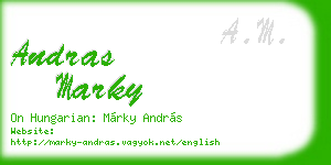 andras marky business card